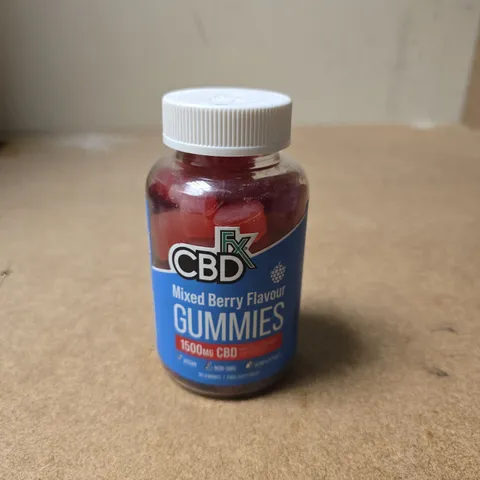 CBDFX MIXED BERRY FLAVOUR GUMMIES – 1500MG CBD - EXP DATE 4 / 2027