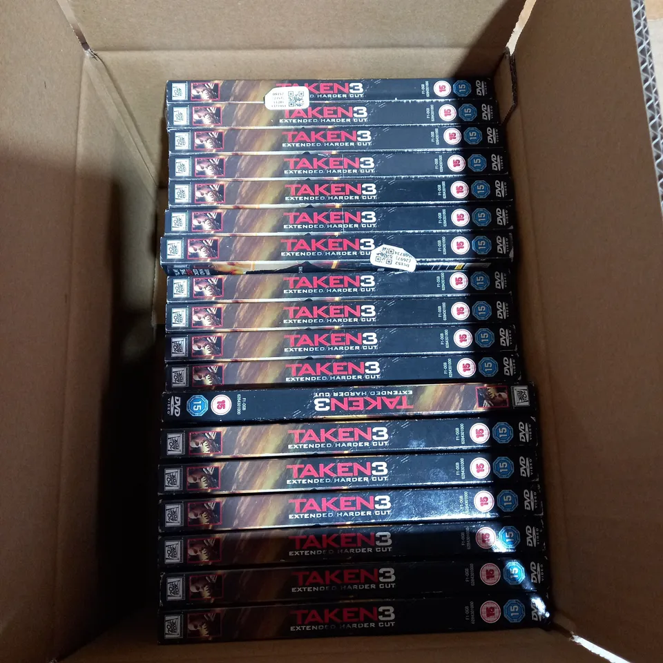LOT OF APPROX 18 'TAKEN 3' DVDS