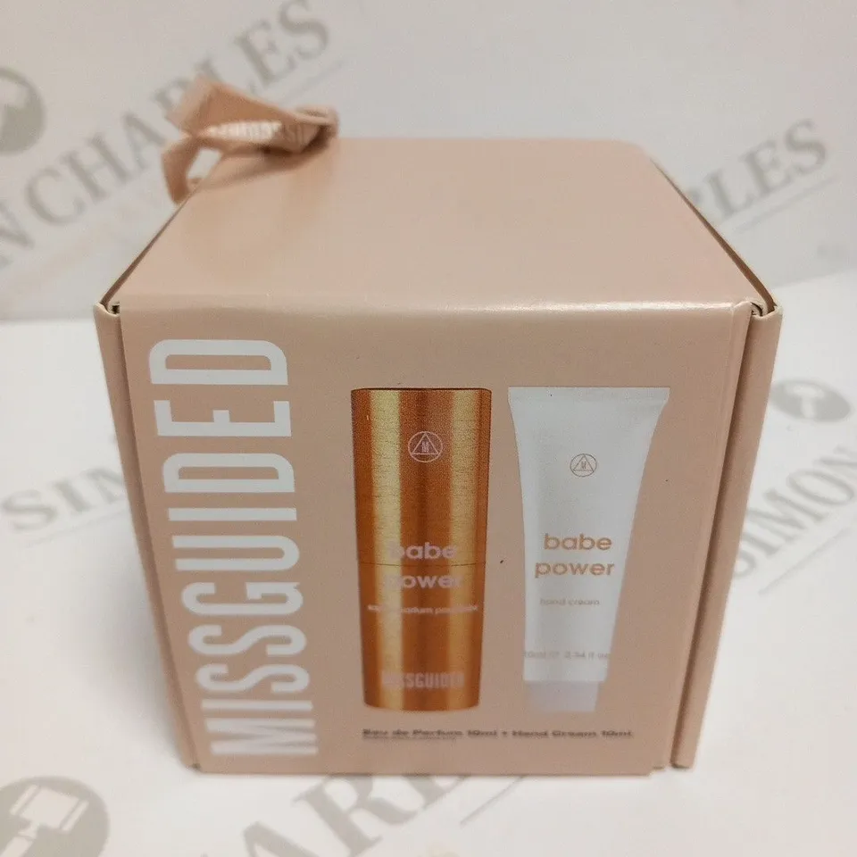 BOXED AND SEALED MISSGUIDED EAU DE PARFUM AND HAND CREAM GIFT SET