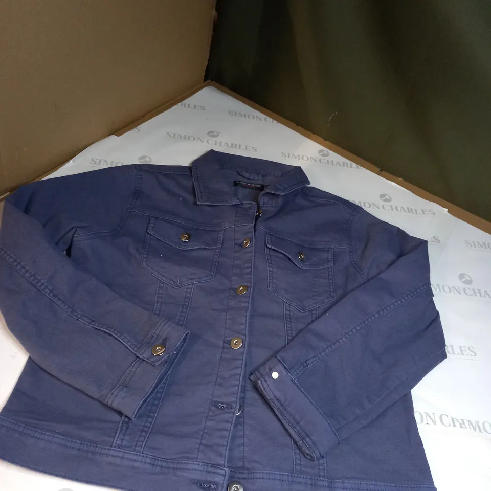 DARK BLUE KURT MULLER DENIM JACKET SIZE 16