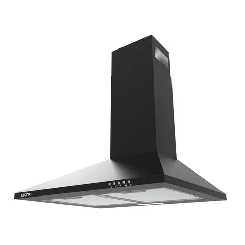 BOXED CIARRA 60CM PYRAMID WALL MOUNTED COOKER HOOD CBCB6201