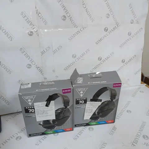 BOX OF APPROXIMATELY 8 TURTLE BEACH GAMING HEADSETS 