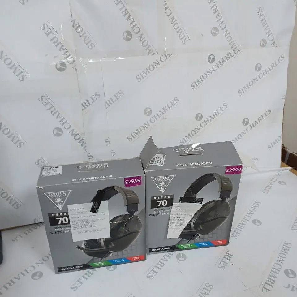 BOX OF APPROXIMATELY 8 TURTLE BEACH GAMING HEADSETS 