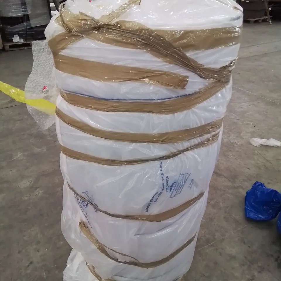 QUALITY BAGGED AND ROLLED 4'6" DOUBLE SERENITY HYBRID COIL AND MEMORY FOAM MATTRESS