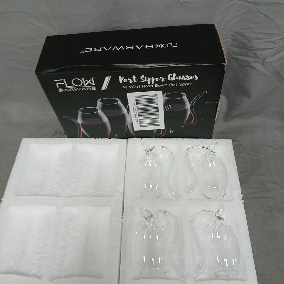 FLOW BARWARE PORT SIPPER GLASSES