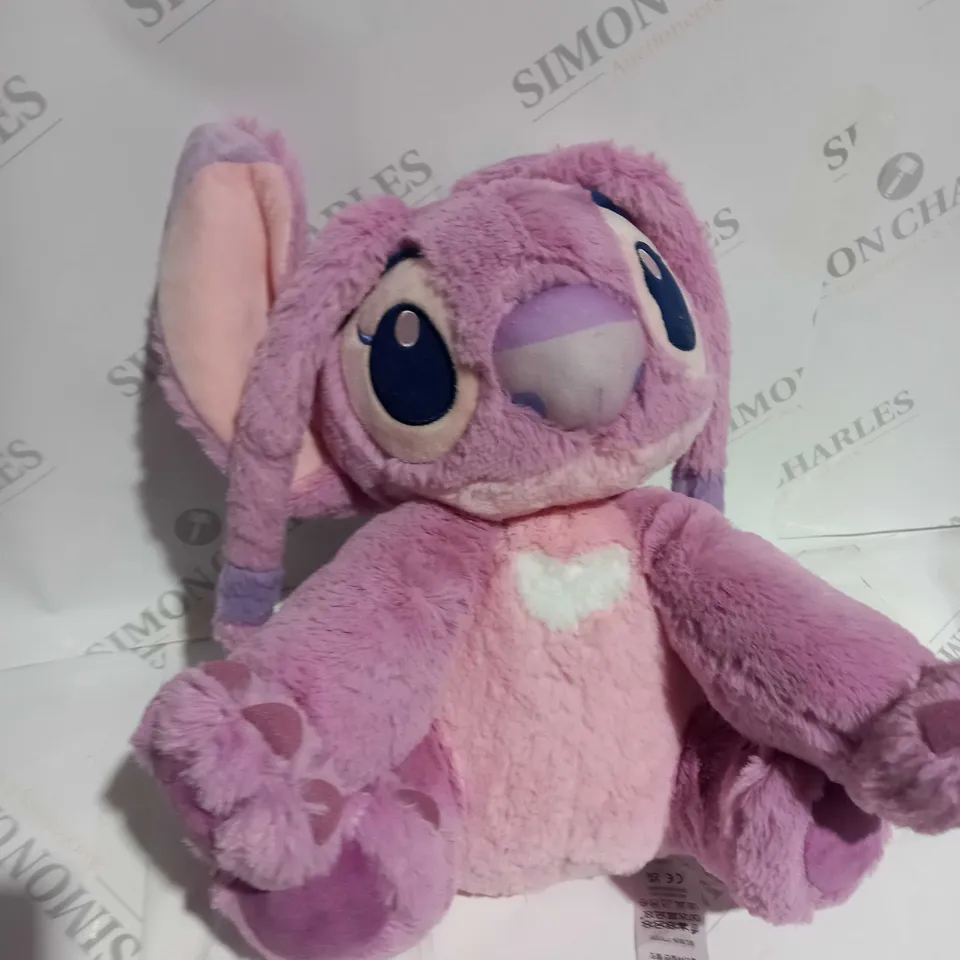 DISNEY STORE LILO & STITCH ANGEL 33CM FLUFFY MEDIUM SOFT PLUSH TOY  