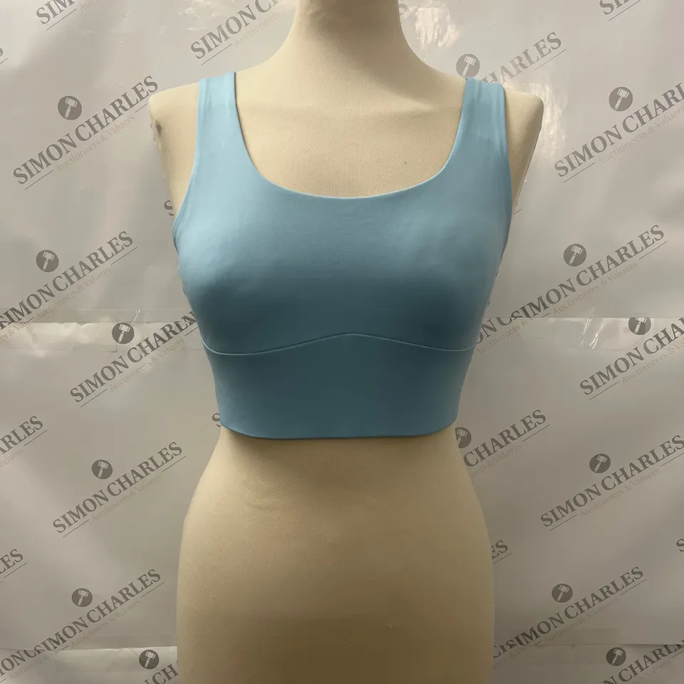 GYMSHARK PADDED SPORTS BRA IN BLUE SIZE M