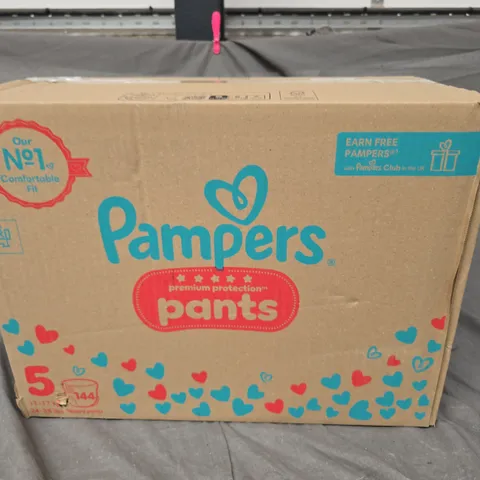 BOXED PAMPERS PREMIUM PROTECTION 144 NAPPY PANTS PACK - 11-17KG