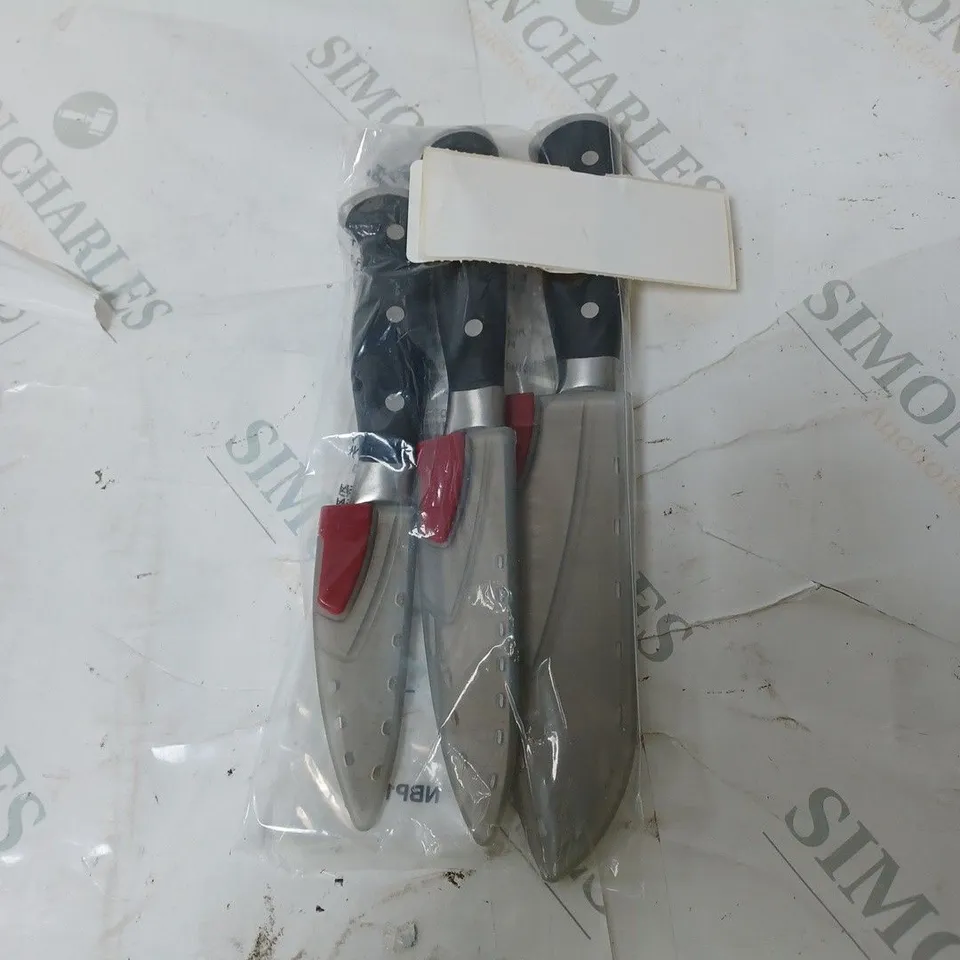 SABATIER SET OF 3 ESSENTIAL EDGEKEEPER KNIFES 