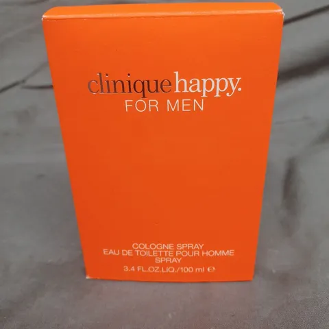 BOXED CLINIQUE HAPPY FOR MEN COLOGNE SPRAY EAU DE TOILETTE POUR HOMME 100ML