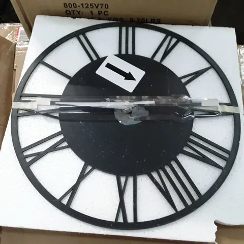 BOXED DENEEN ACRYLIC GLOSS ROMAN WALL CLOCK