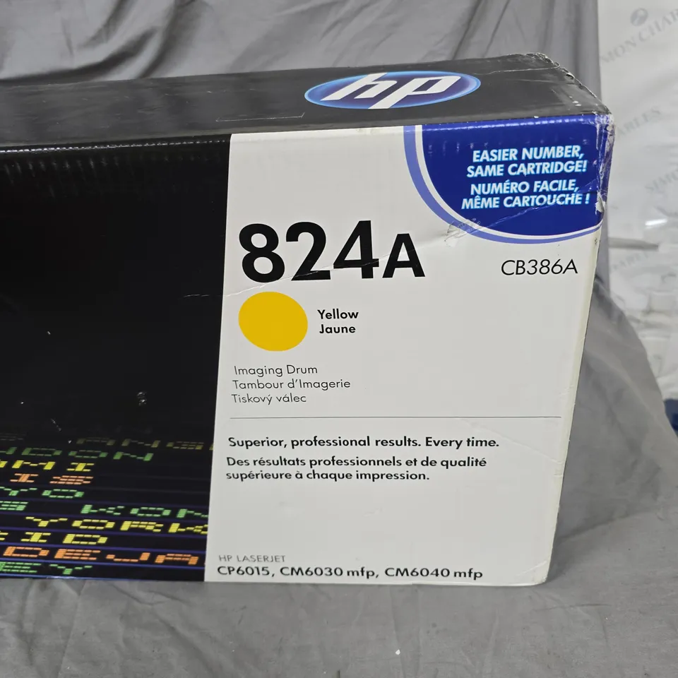 HP 824A IMAGING DRUM FOR HP LASERJET – YELLOW (CB386A) BOXED