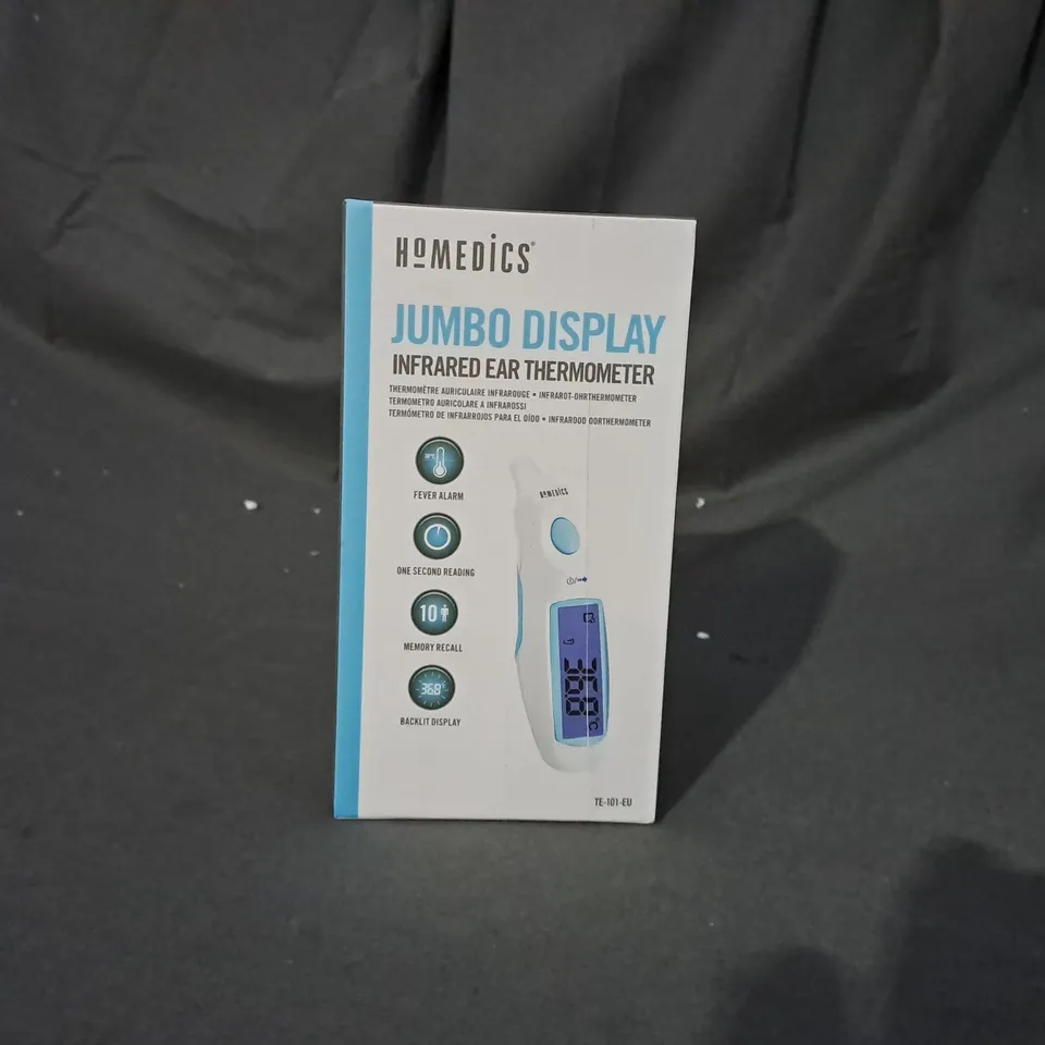 APPROXIMATELY 30 BOXED HOMEDICS JUMBO DISPLAY INFRARED EAR THERMOMETER