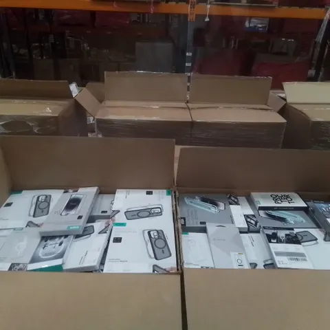 PALLET OF 20 BOXES CONTAINING IPHONE MAG SAFE CASES & SCREEN PROTECTORS ETC; IPHONE 13, 14, 15
