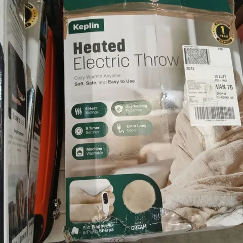 KEPLIN HEATED ELECTRIC THROW 