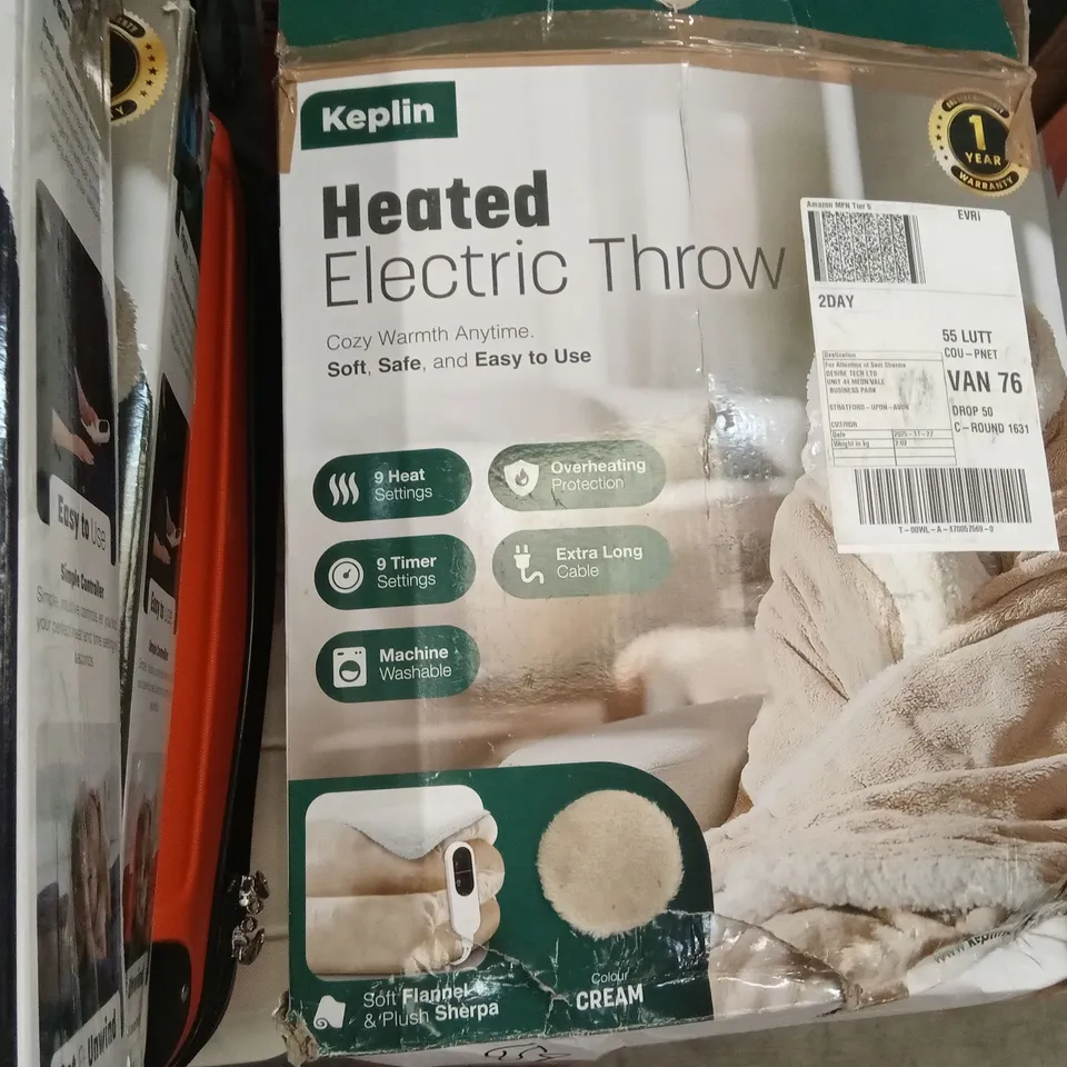 KEPLIN HEATED ELECTRIC THROW 