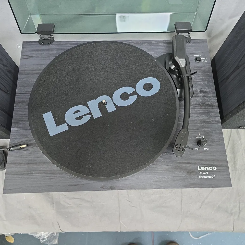 Lenco LS-300 Bluetooth Turntable with Two Speakers