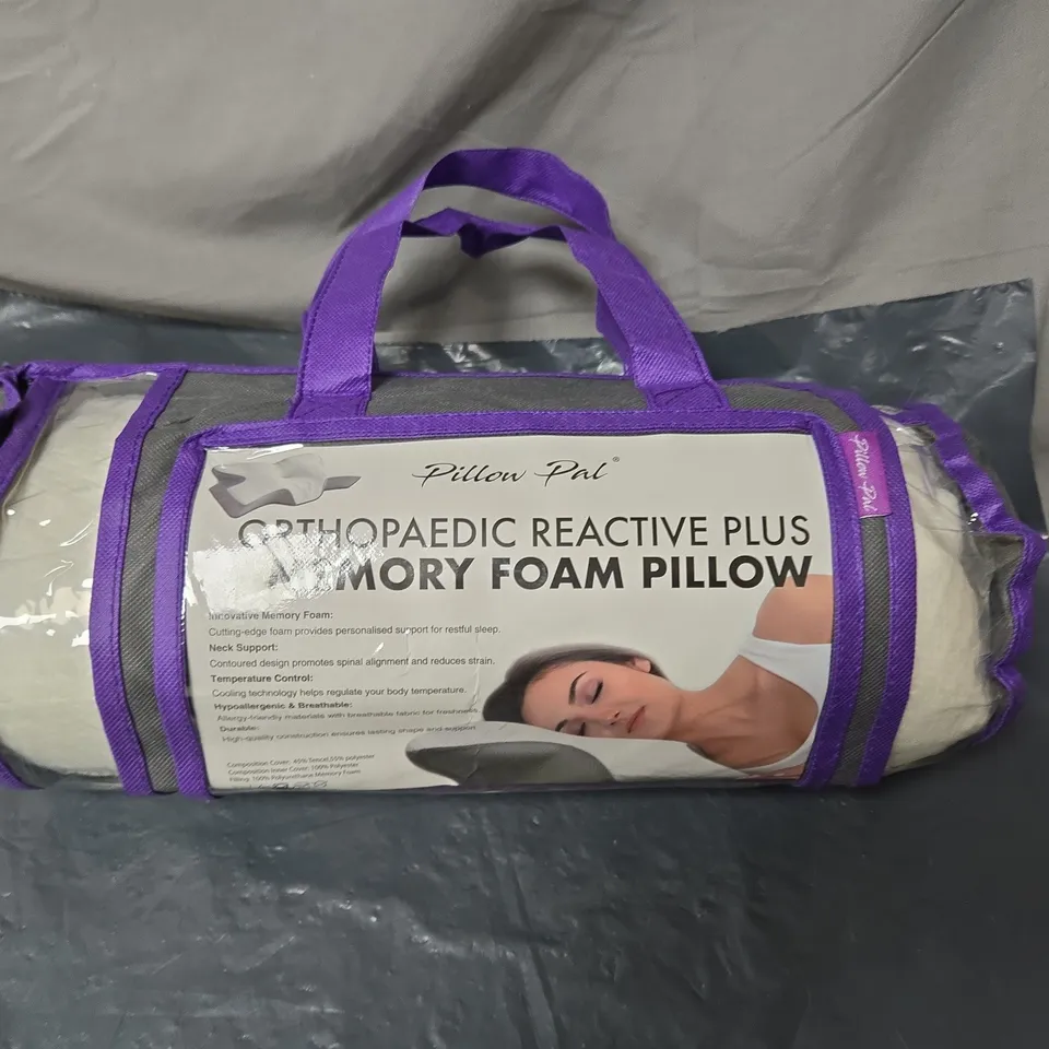 PILLOW PAL ORTHOPAEDIC REACTIVE PLUS MEMORY FOAM PILLOW