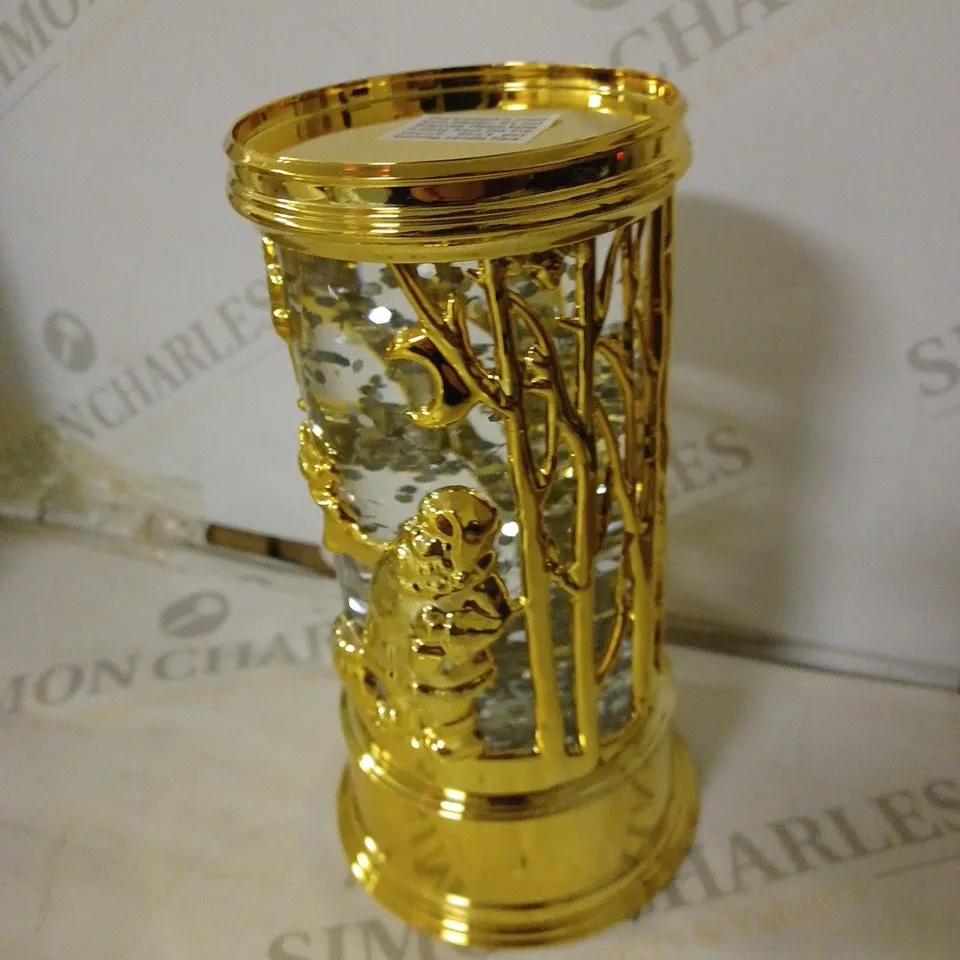 HOME REFLECTIONS PAIR OF PRELIT SWIRLING GLITTER SCENIC PILLARS