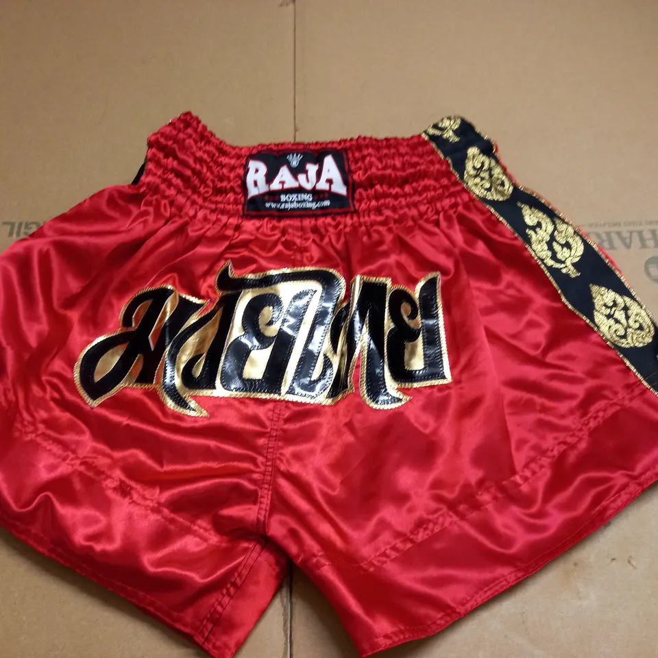 RAJA BOXING SHORTS IN RED - L