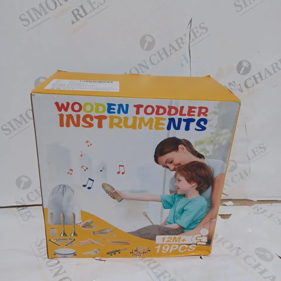 19 PIECE WODEN TOODLER INSTRUMENTS AGES 12 MONTHS