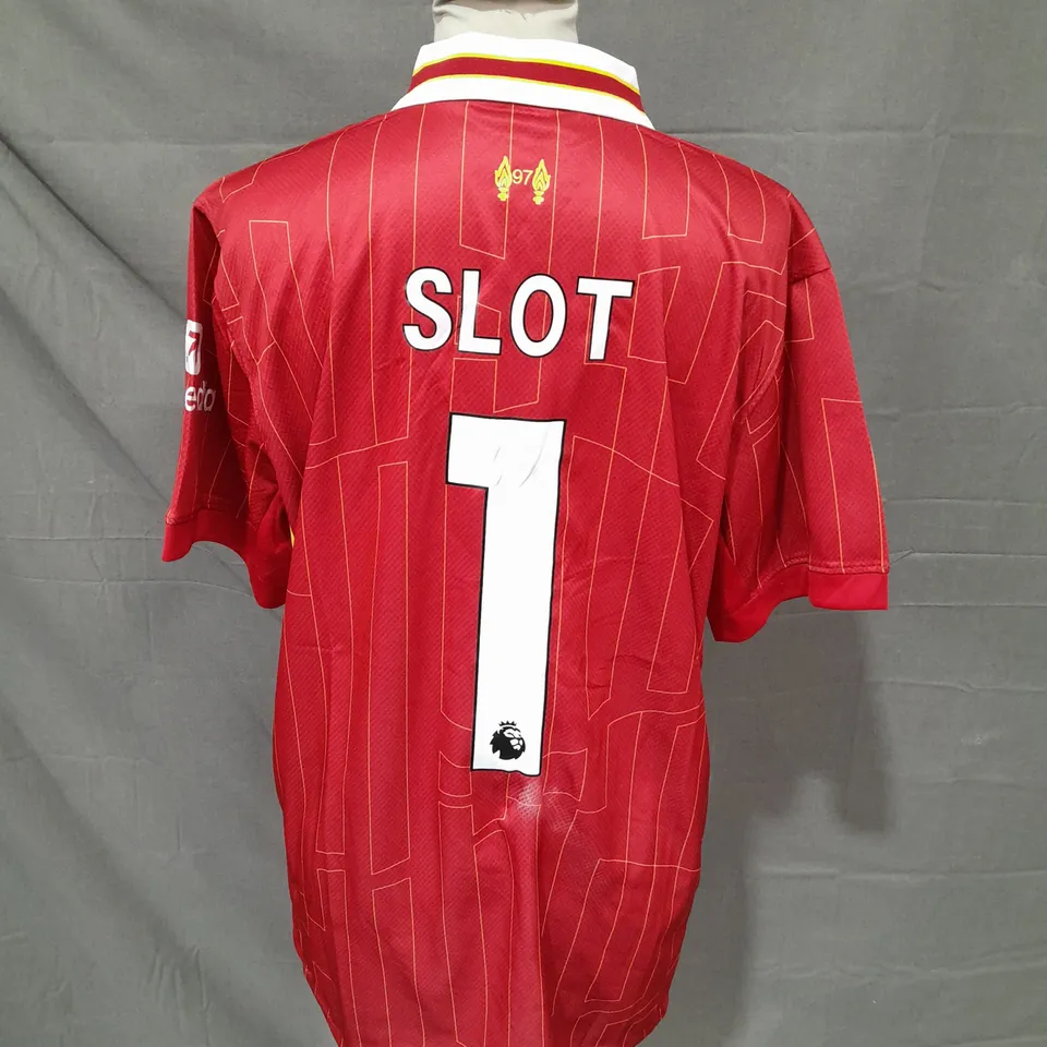 LIVERPOOL FC HOME SHIRT 24/25 WITH SLOT 1 SIZE L
