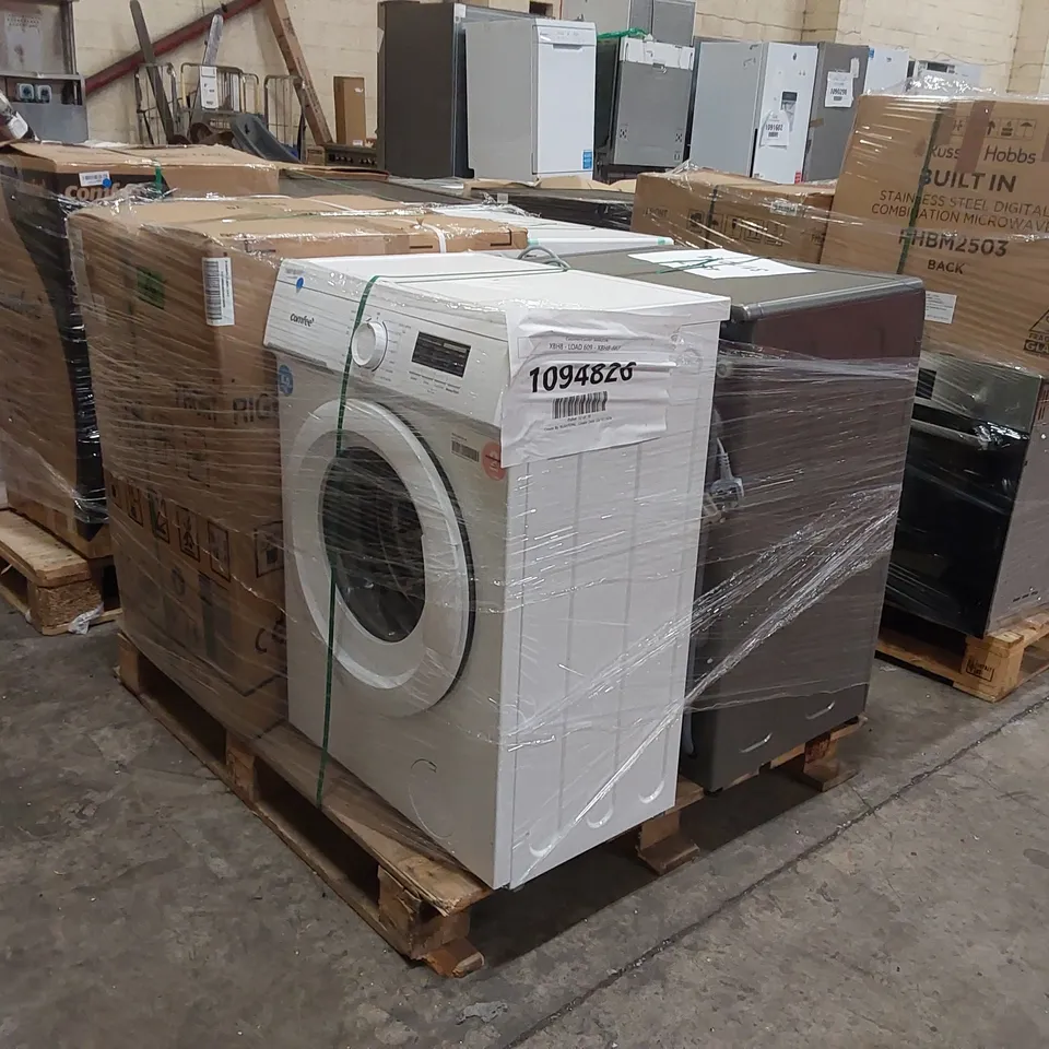 PALLET OF APPROXIMATELY 4 UNPROCESSED RAW RETURN WHITE GOODS TO INCLUDE;