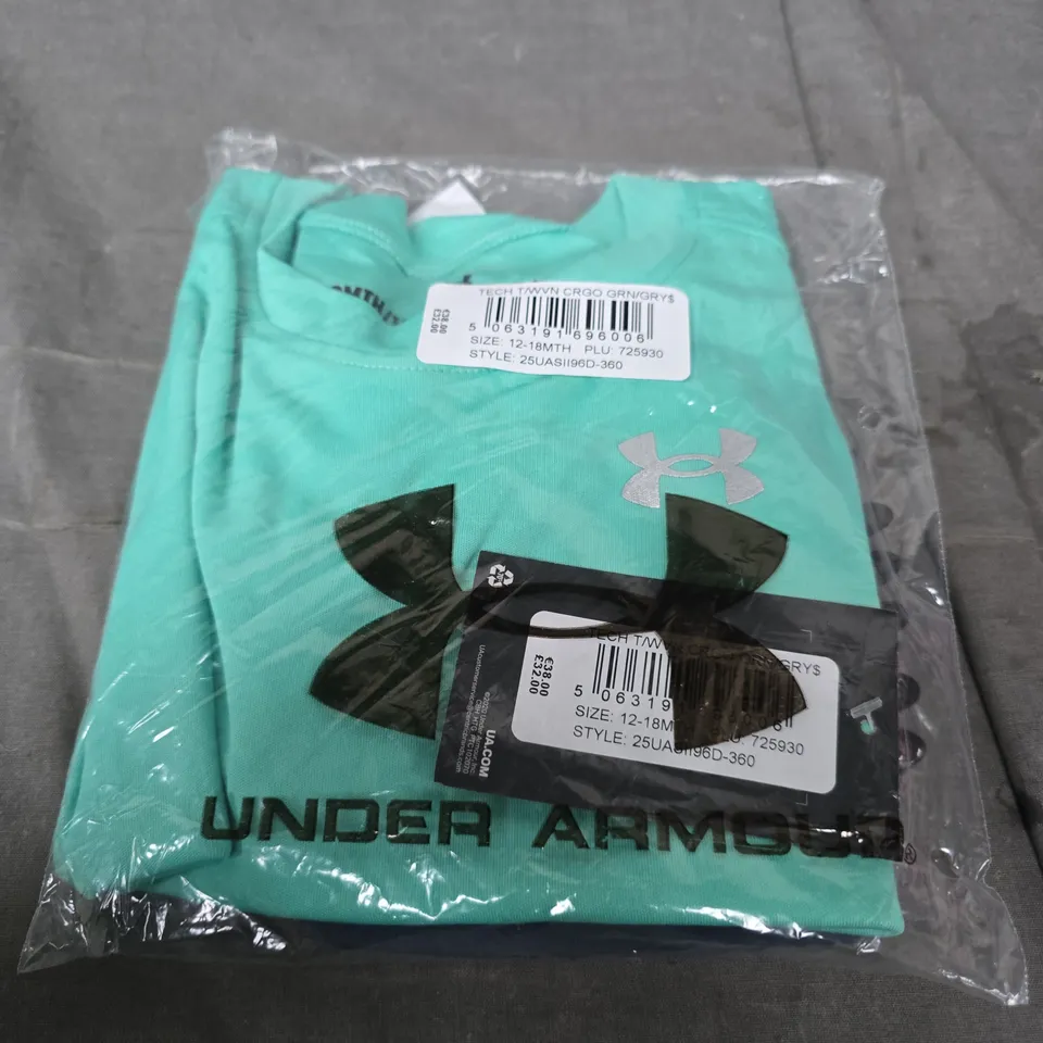 UNDER ARMOUR T-SHIRT AND SHORT OUTFIT SIZE 12 - 18 MONTHS