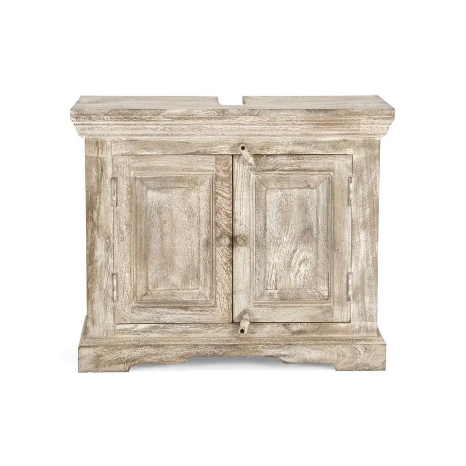 BOXED DEANDRE 73CM SINGLE BATHROOM VANITY BASE ONLY IN BEIGE