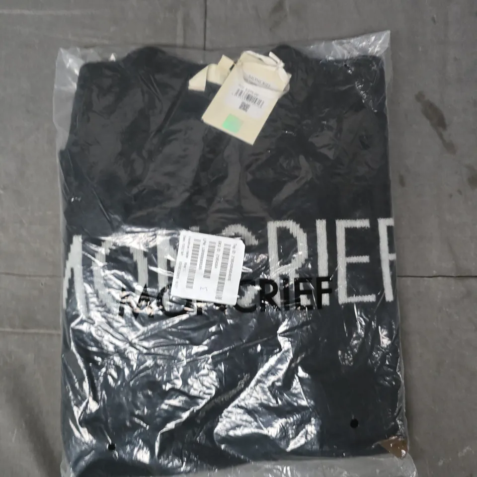 MONCRIEF INTARSIA JUMPER IN BLACK IVORY SIZE LARGE