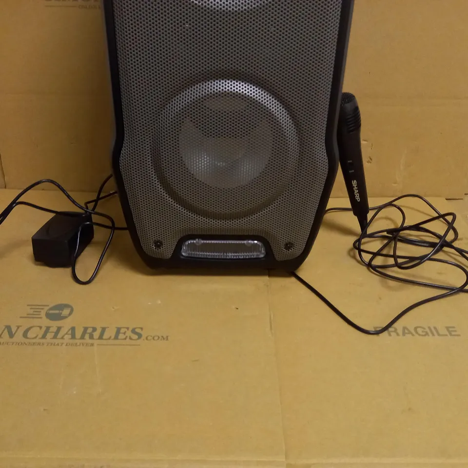 SHARP PARTY SPEAKER SYSTEM WITH MICROPHONE