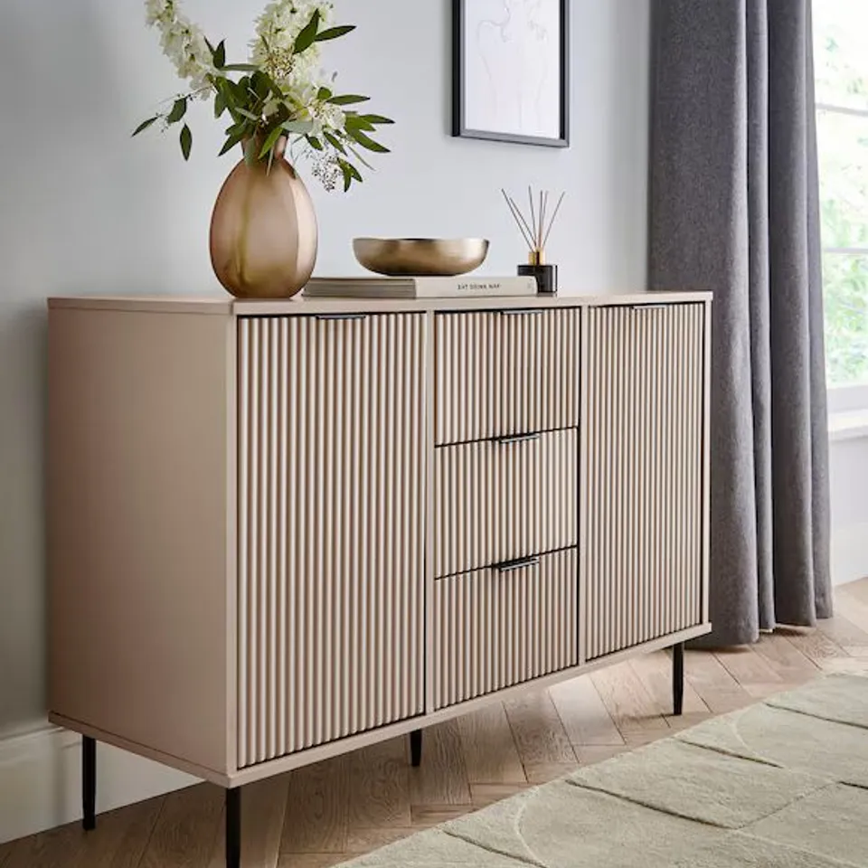 FERNLEY LARGE SIDEBOARD UK493 TAUPE 75 X 43 X 13.5CM BOXED