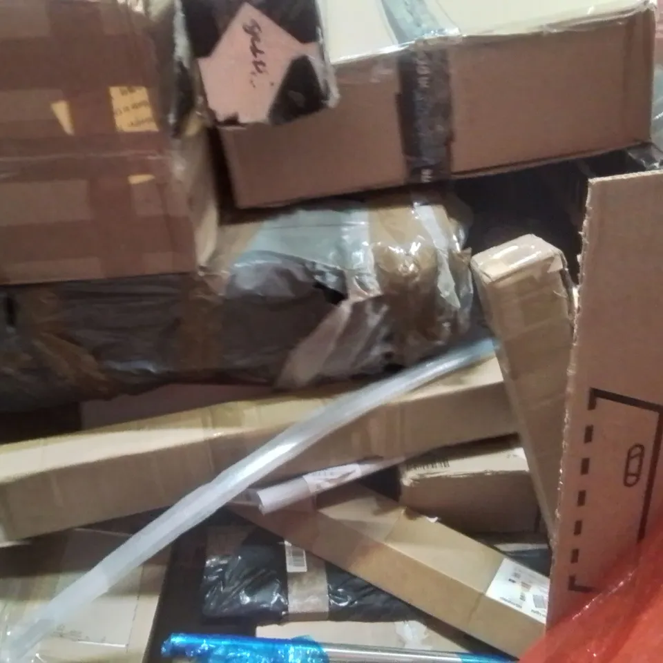 PALLET OF ASSORTED HOUSEHOLD GOODS AND PRODUCTS TO INCLUDE;SCOOTER, AUTOMATIC WEIGHING AND SUBCONTRACTING MACHINE, COLLAPSIBLE CART,SHOWER SEAL STRIP,LED BATTEN LIGHT AND OTHER ASSORTED...