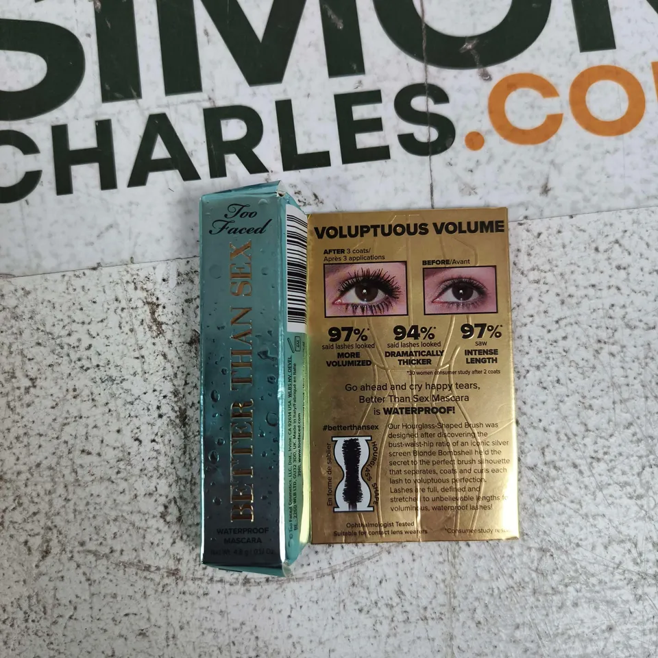 TOO FACED MASCARA – BETTER THAN SEX WATERPROOF MASCARA (MINI)