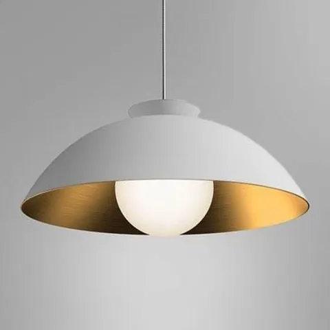 BRAND NEW BOXED INNERMOST CHELSEA 56 PENDANT LIGHT - WHITE/GOLD // SKU: PC10915601 (1 BOX)