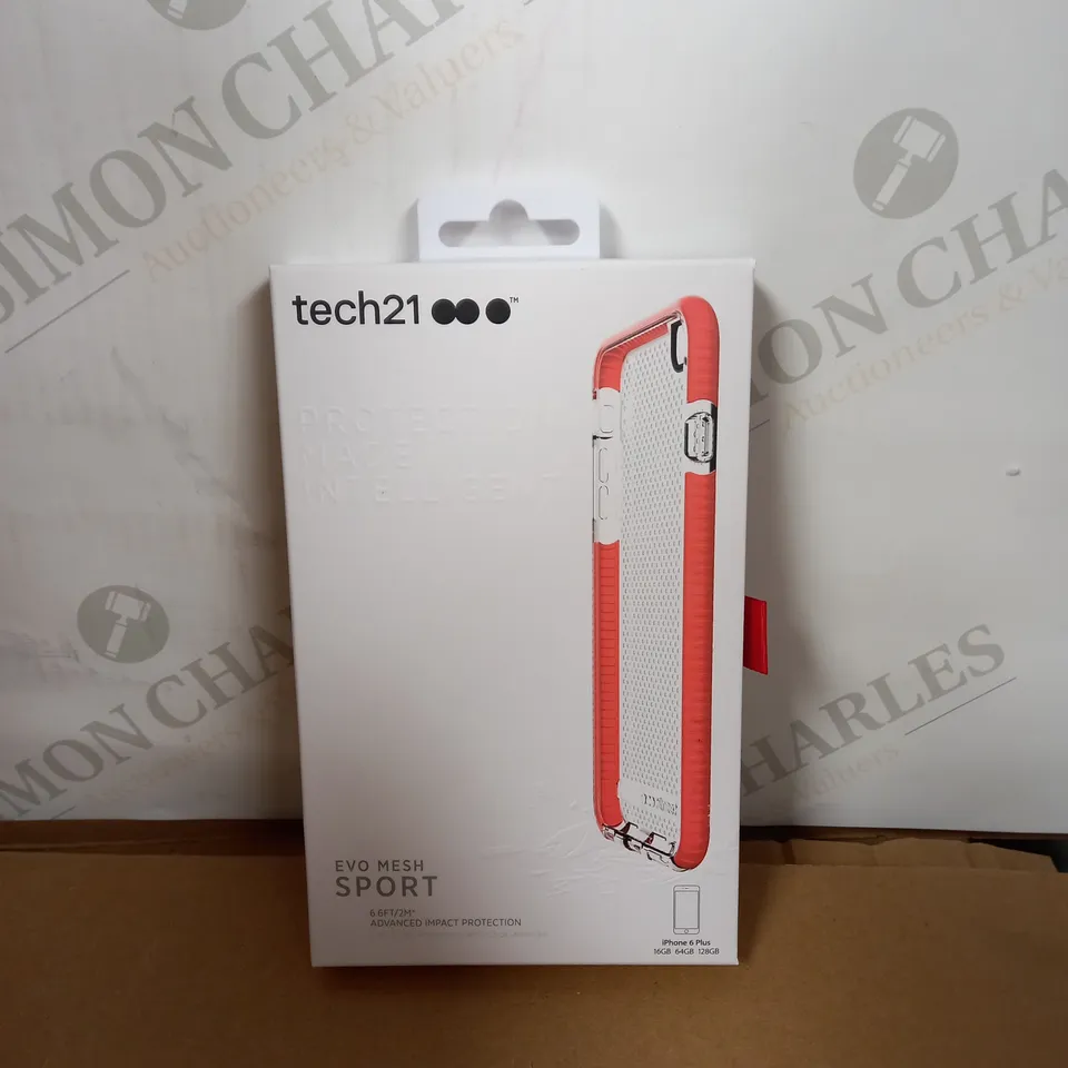 LOT OF APPROXIMATELY 50 TECH21 EVO MESH SPORT CASES FOR IPHONE 6 PLUS - CLEAR/PINK