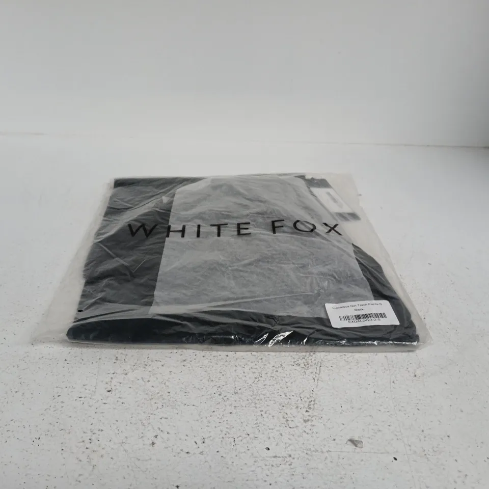 WHITE FOX LUXURIOUS GIRL TRACK PANTS SMALL BLACK
