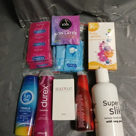 APPROX 40 ASSORTED CONDOMS & LUBRICANTS