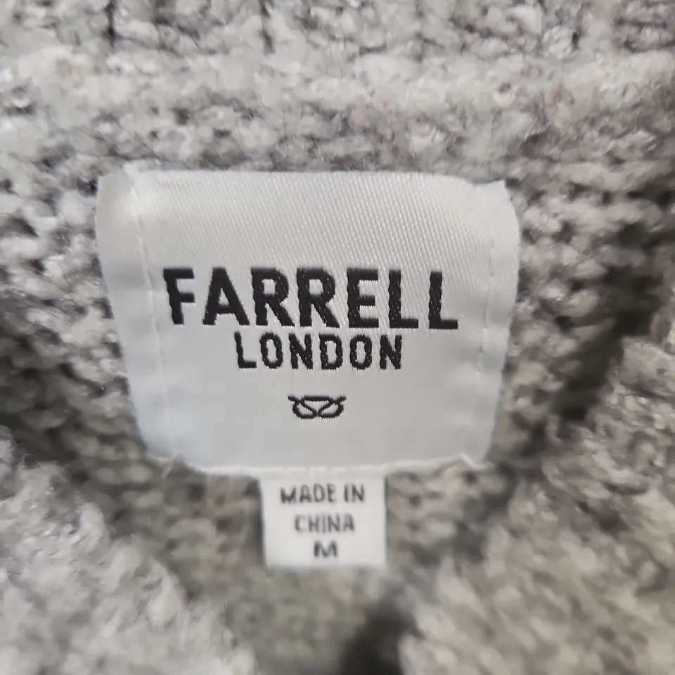 FARRELL LONDON KNIT JUMPER – GREY, SIZE M