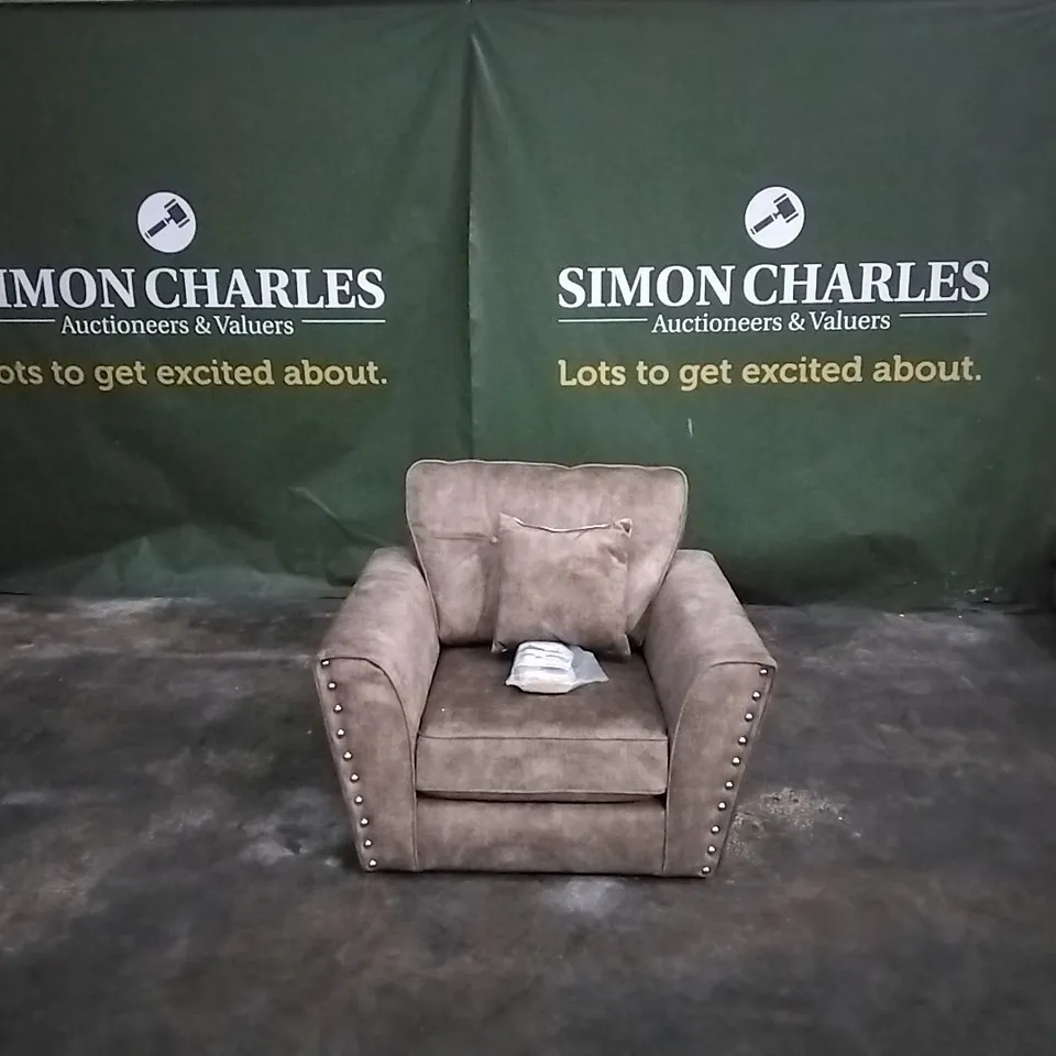 QUALITY DESIGNER AMAYA FABRIC ARMCHAIR 