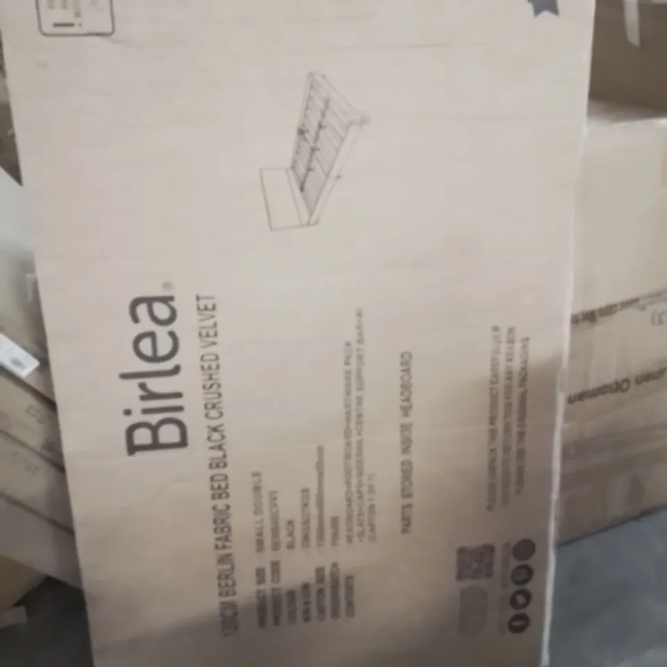 BOXED BECKEY UPHOLSTERED BED FRAME 