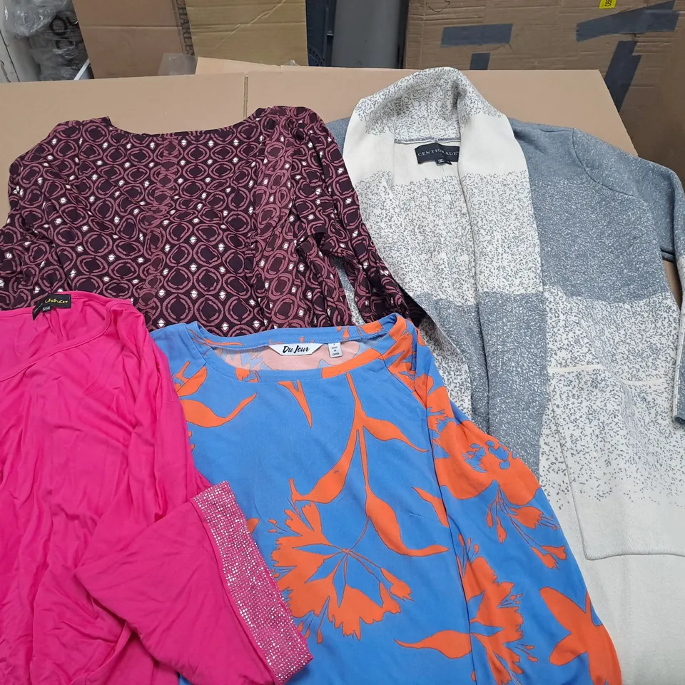 LOT OF APPROXIMATELY 20 ASSORTED CLOTHING ITEMS TO INCLUDE FRANK USHER AND CENTRIGRADE IN VARIOUS SIZES