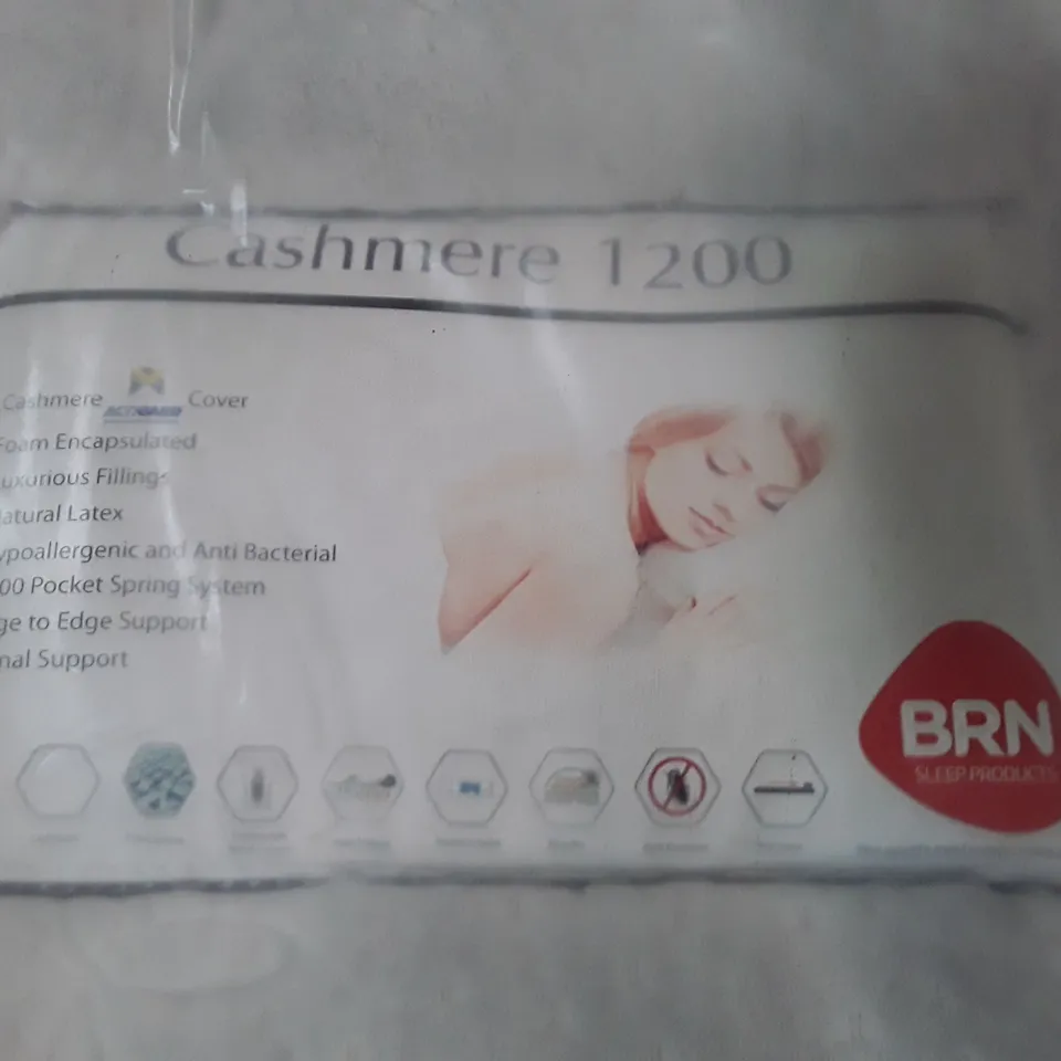 BRN CASHMERE 1200 4FT6 DOUBLE MATTRESS