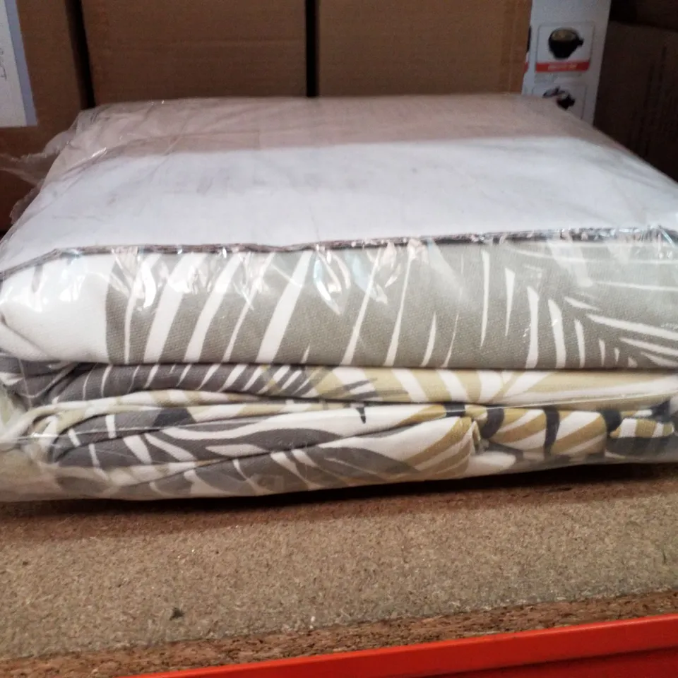 TROPICAL COTTON ROOM DARKENING GROMMET/EYELET CURTAIN PAIR