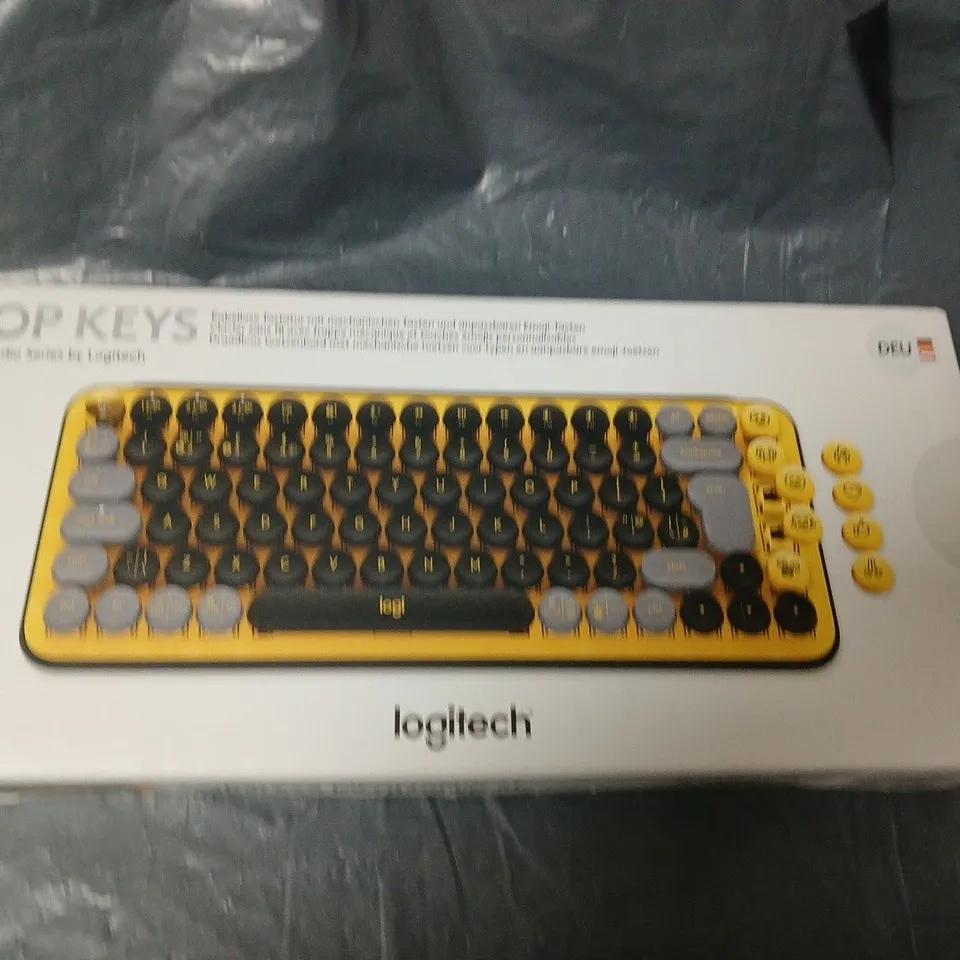 LOGITECH POP KEYS WIRELESS KEYBOARD – YELLOW, BOXED