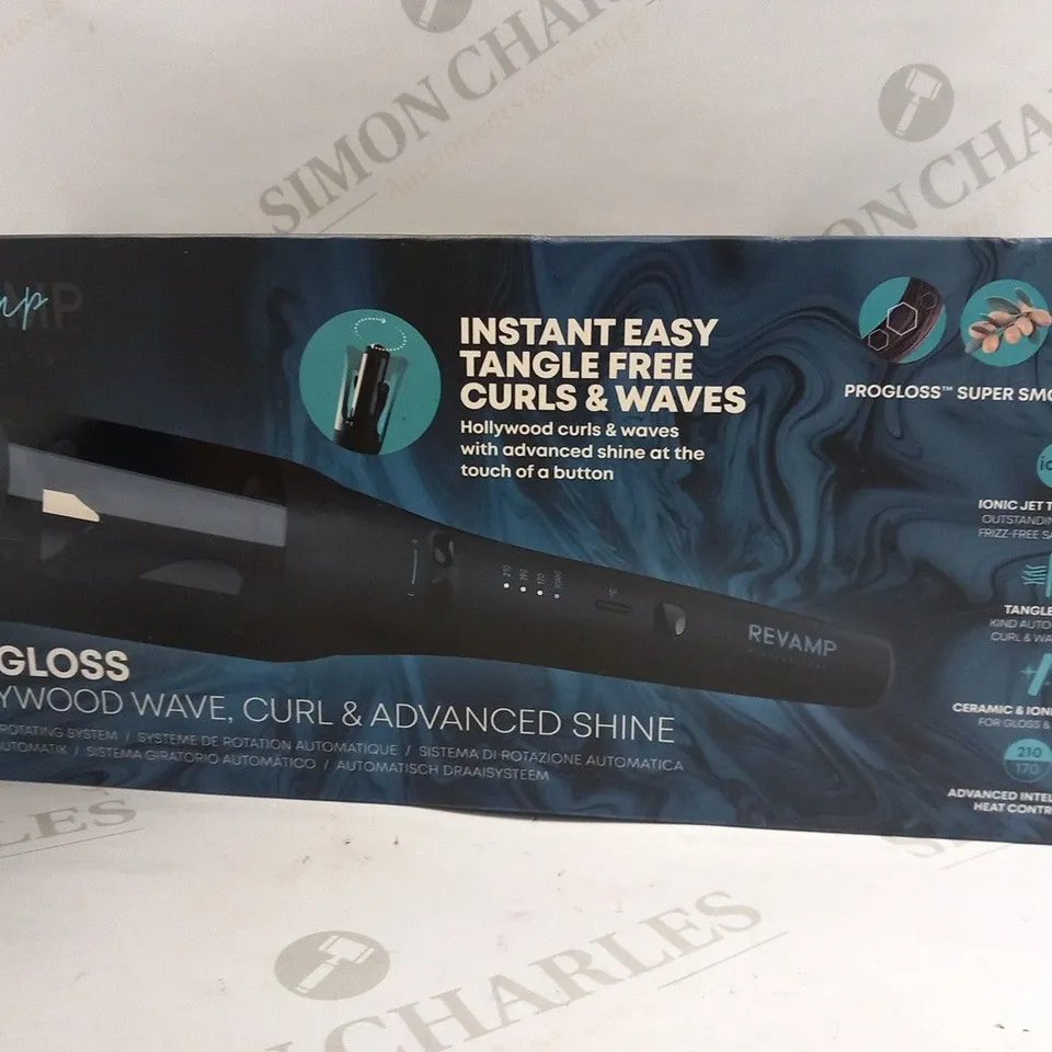 BOXED REVAMP PROFESSIONAL PROGLOSS HOLLYWOOD WAVE, CURL AND ADVANCED SHINE