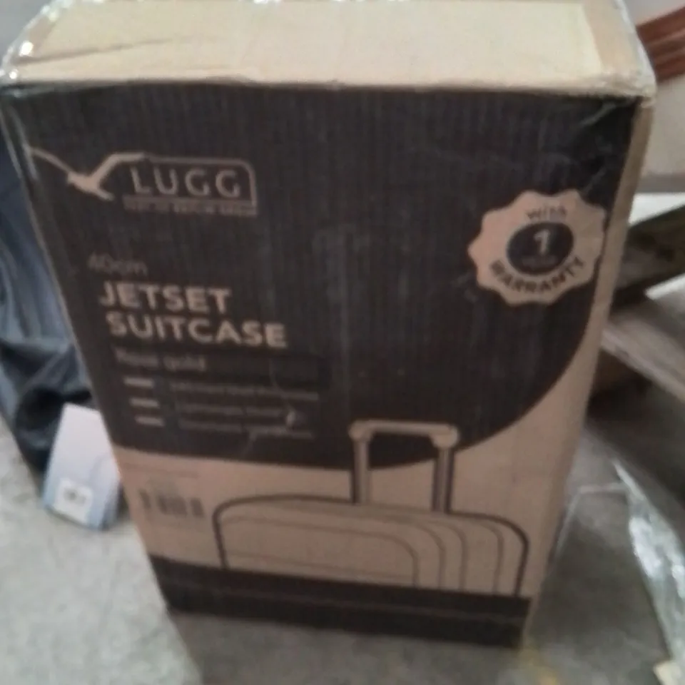 BOXED LUGG 40CM JETSET SUITCASE ROSE GOLD