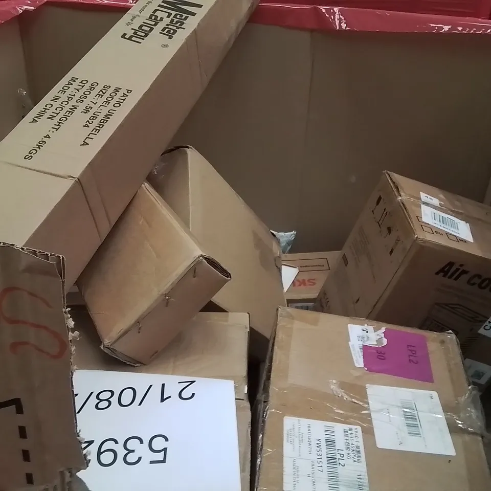 PALLET OF ASSORTED HOUSEHOLD GOODS AND PRODUCTS TO INCLUDE;RICE COOKER,DRYWALL SANDER,TOWER FAN