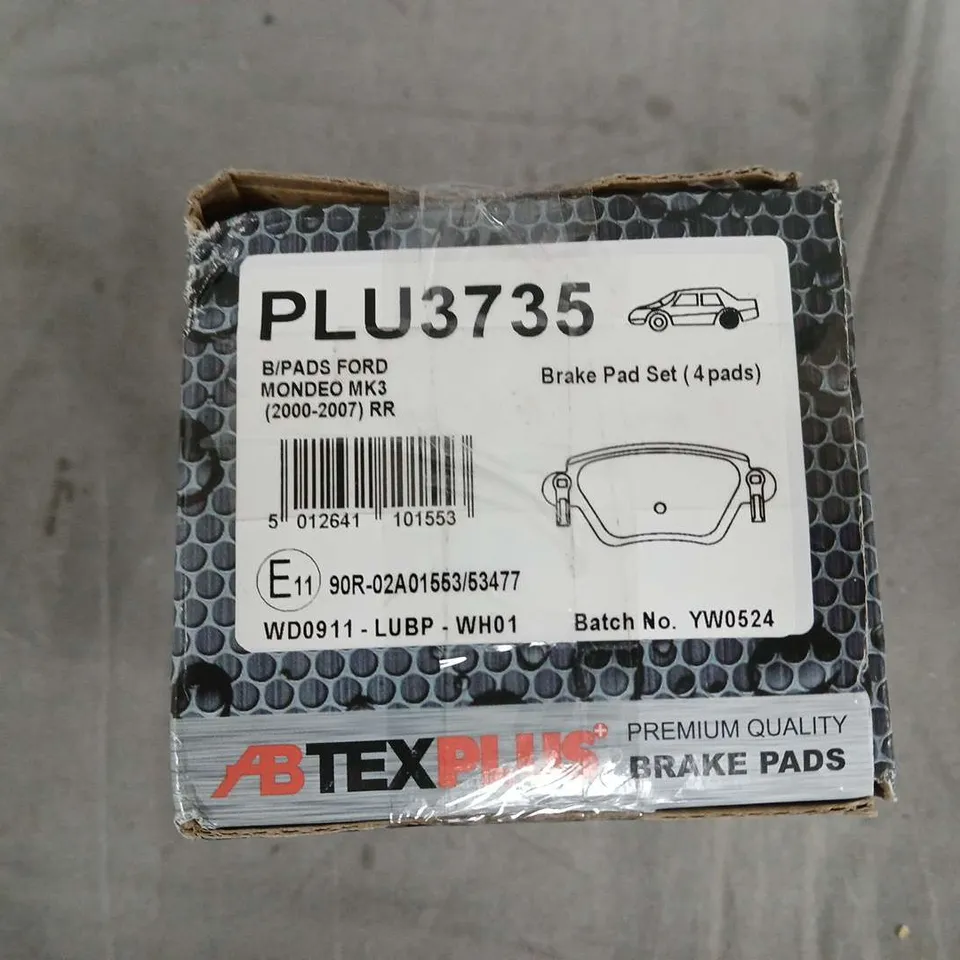 ABTEX PLUS BRAKE PADS FOR FORD MONDEO MK3 (2000-2007) REAR – PLU3735 (4 PADS)