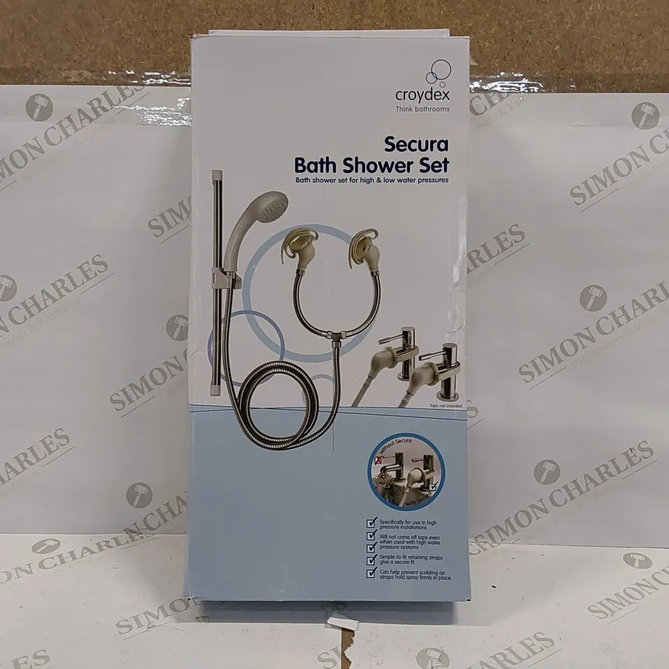 BOXED CROYDEX SECURA BATH SHOWER SET (1 BOX)